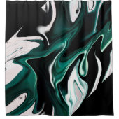 Abstracte elegant vloeibare marmer stromingstextuu douchegordijn (Voorkant)