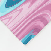 Abstracte elegant vloeibare marmer stromingstextuu fleece deken (Hoek)