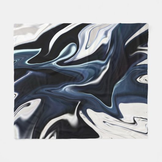 Abstracte elegant vloeibare marmer stromingstextuu fleece deken (Voorkant (Horizontaal))