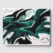 Abstracte elegant vloeibare marmer stromingstextuu gastenboek (Achterkant)