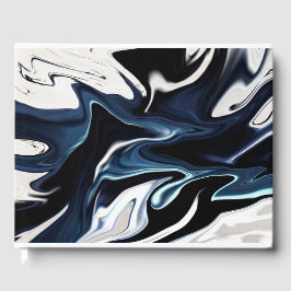 Abstracte elegant vloeibare marmer stromingstextuu gastenboek