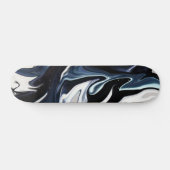 Abstracte elegant vloeibare marmer stromingstextuu persoonlijk skateboard (Horizontaal)