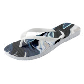 Abstracte elegant vloeibare marmer stromingstextuu teenslippers (Schuin)