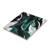 Abstracte elegant vloeibare marmer stromingstextuu tegeltje (Zijkant)