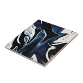 Abstracte elegant vloeibare marmer stromingstextuu tegeltje (Zijkant)