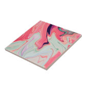 Abstracte elegant vloeibare marmer stromingstextuu tegeltje (Zijkant)