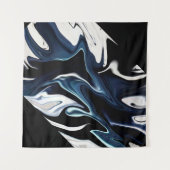 Abstracte elegant vloeibare marmer stromingstextuu wandkleed (Voorkant)