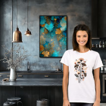 Abstracte Elegante Bloemboeket Kunst