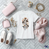 Abstracte Elegante Bloemboeket Kunst T-shirt