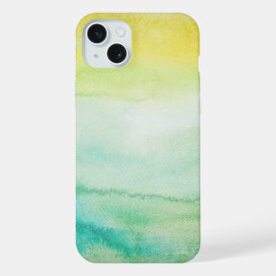 Abstracte elegante gemengde kleurrijke schilderij iPhone 15 plus case