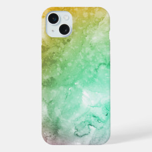 Abstracte elegante gemengde kleurrijke schilderij iPhone 15 plus case