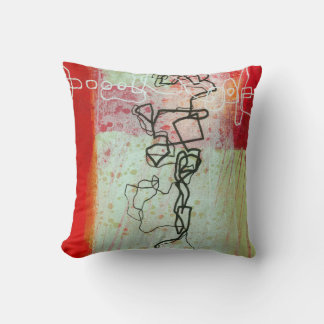 Abstracte elegante gemengde kleurrijke schilderij  kussen