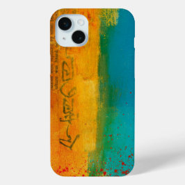 Abstracte elegante gemengde kleurrijke schilderijp iPhone 15 mini hoesje