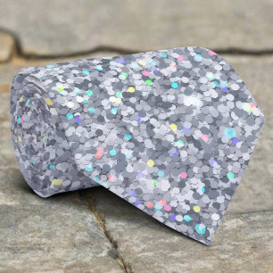 Abstracte Elegante Kleurrijke Glitter Textuur Stropdas