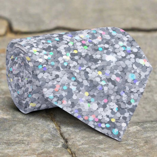 Abstracte Elegante Kleurrijke Glitter Textuur Stropdas