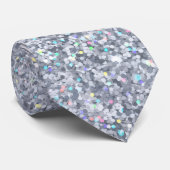 Abstracte Elegante Kleurrijke Glitter Textuur Stropdas (Opgerold)