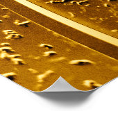 Abstracte elegante kunstgreep deco geometrische ge poster (Hoek)