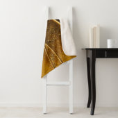 Abstracte elegante kunstgreep deco geometrische ge sherpa deken (In situ)