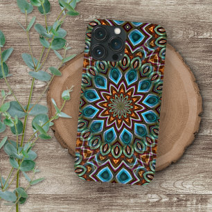 Abstracte Elegante Moderne Boheemse Mandala Kunst iPhone 16 Pro Max Hoesje