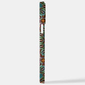 Abstracte elegante moderne Boheemse Mandala kunst iPhone Hoesje (Rechterkant)