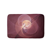 Abstracte Elegante Moderne Wijnrode Fractal Art Badmat (Voorkant)