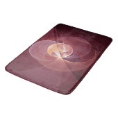 Abstracte Elegante Moderne Wijnrode Fractal Art Badmat (Gekanteld)