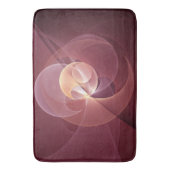 Abstracte Elegante Moderne Wijnrode Fractal Art Badmat (Voorkant Verticaal)