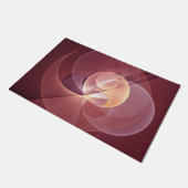 Abstracte Elegante Moderne Wijnrode Fractal Art Deurmat (Schuin)