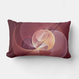Abstracte Elegante Moderne Wijnrode Fractal Art Kussen