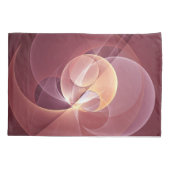 Abstracte Elegante Moderne Wijnrode Fractal Art Kussensloop (Achterkant)