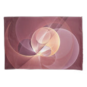 Abstracte Elegante Moderne Wijnrode Fractal Art Kussensloop (Voorkant)