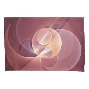 Abstracte Elegante Moderne Wijnrode Fractal Art Kussensloop