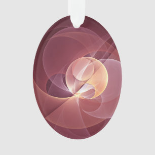 Abstracte Elegante Moderne Wijnrode Fractal Art Ornament