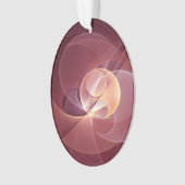 Abstracte Elegante Moderne Wijnrode Fractal Art Ornament (voorkant)