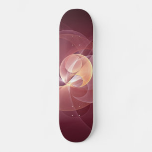 Abstracte Elegante Moderne Wijnrode Fractal Art Persoonlijk Skateboard
