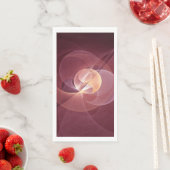 Abstracte Elegante Moderne Wijnrode Fractal Art Servet (Insitu)