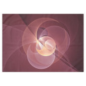 Abstracte Elegante Moderne Wijnrode Fractal Art Tafelkleed (Voorkant (Horizontaal))