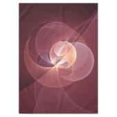 Abstracte Elegante Moderne Wijnrode Fractal Art Tafelkleed (Voorkant)
