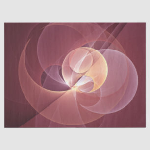 Abstracte Elegante Moderne Wijnrode Fractal Art Tissuepapier