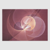 Abstracte Elegante Moderne Wijnrode Fractal Art Tissuepapier (Voorkant)