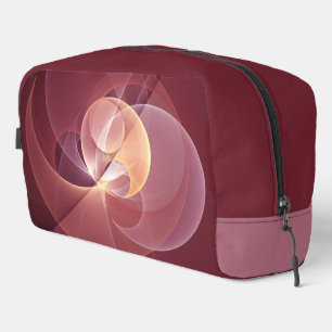 Abstracte Elegante Moderne Wijnrode Fractal Art Toilettasje