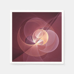 Abstracte Elegante Moderne Wijnrode Fractale Kunst Servet