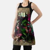 Abstracte Elegante Organische Gouden Glitterij Mon Schort (Insitu)