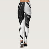 Abstracte elegante retro kleuren digitaal leggings (Achterkant)