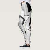 Abstracte elegante retro kleuren digitaal leggings (Links)