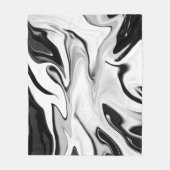 Abstracte elegante retro kleuren digitaal vloeibaa fleece deken (Voorkant)