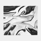 Abstracte elegante retro kleuren digitaal vloeibaa fleece deken (Voorkant (Horizontaal))