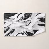 Abstracte elegante retro kleuren digitale vloeisto bad handdoek (Handdoek)