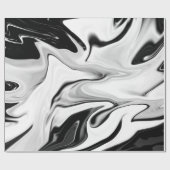 Abstracte elegante retro kleuren digitale vloeisto cadeaupapier (Vlak)