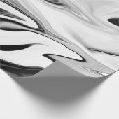 Abstracte elegante retro kleuren digitale vloeisto cadeaupapier (Hoek)